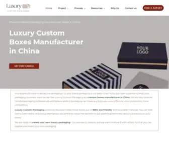 Luxurycustompackaging.com(Luxury Custom Packaging) Screenshot