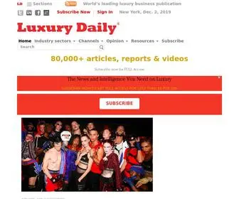 Luxurydaily.com(Luxury Daily Luxury Daily) Screenshot
