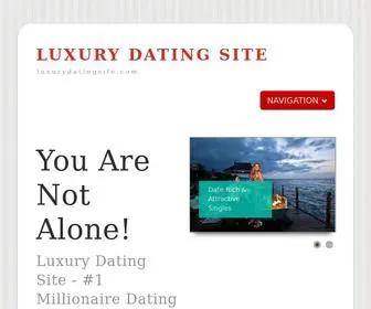 Luxurydatingsite.com(Luxy Dating Site) Screenshot