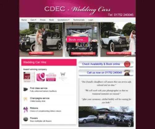 Luxurydrive.co.uk(CDEC Wedding Cars for Genuine Vintage Wedding Cars) Screenshot