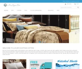 Luxuryegyptiancotton.com(Luxury Egyptian Cotton Sheet Sets) Screenshot