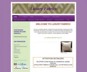 Luxuryfabricsnc.com(Luxury Fabrics) Screenshot