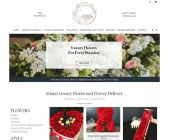 Luxuryflowersmiami.com(Flower Delivery Miami) Screenshot