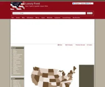 Luxuryfood.us(Luxury Food) Screenshot