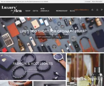 Luxuryformen.be(Luxury For Men) Screenshot