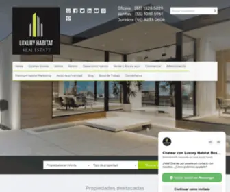 Luxuryhabitat.com.mx(Bienes raíces) Screenshot