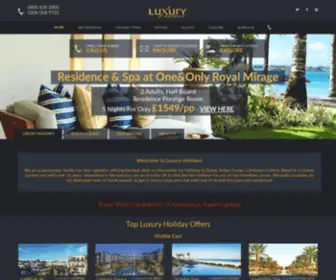 Luxuryholidays.co.uk(Luxury Holidays 2021 /Tailor) Screenshot