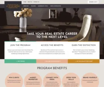 Luxuryhomemarketing.com(Institute for Luxury Home Marketing) Screenshot