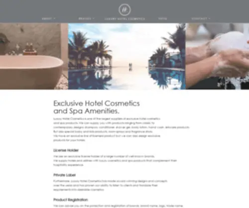 Luxuryhotelcosmetics.com(Experience Driven Brand and Concept Portfolio) Screenshot