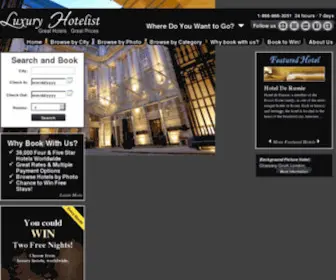 Luxuryhotelist.com(Luxury Hotelist) Screenshot