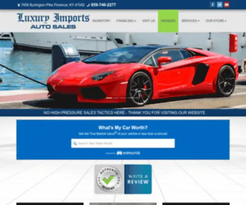 Luxuryimportsky.com(Used Cars Cincinnati OH) Screenshot