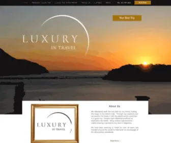 Luxuryintravel.com(Luxury in Travel) Screenshot