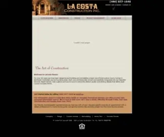 Luxurylacostahomes.com(Arizona Custom Home Builder) Screenshot