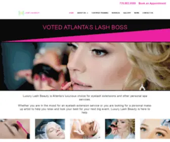 Luxurylashbeauty.com(Luxury Lash Beauty) Screenshot