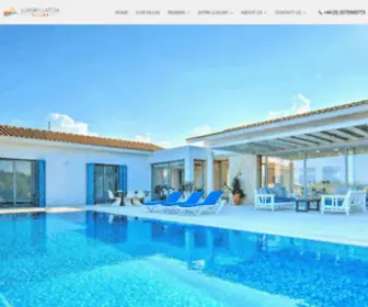 Luxurylatchivillas.com(Luxury Latchi Villas in Cyprus) Screenshot