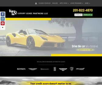 Luxuryleasepartners.com(Lease an Exotic Car with Same Day Credit Approval) Screenshot