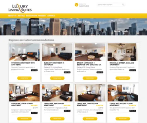 Luxurylivingsuites.com(Luxury Living Suites) Screenshot