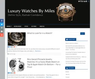 Luxurymenwatchesbymiles.com(Luxury Watches for Men) Screenshot