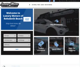 Luxurymotorsrb.com(Luxury Motors of Rehoboth Beach) Screenshot