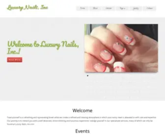Luxurynailsinc.com(Luxury Nail) Screenshot