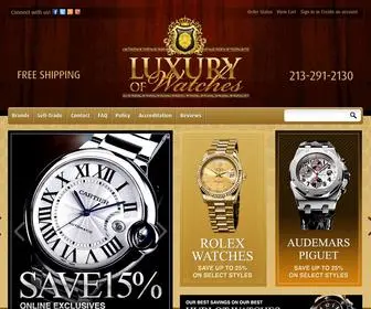 Luxuryofwatches.com(Luxury Watches) Screenshot