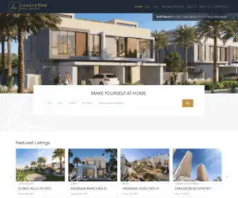 Luxuryonerealestate.com(LUXURY ONE REAL ESTATE) Screenshot