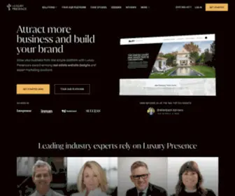 Luxurypresence.com(Luxury Presence) Screenshot