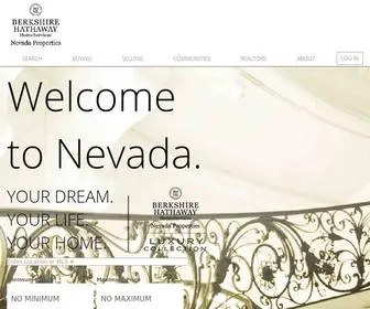 Luxuryrealestateinlv.com(Berkshire Hathaway HomeServices Nevada Properties) Screenshot