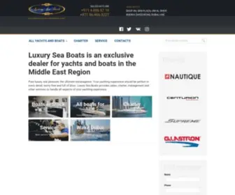 Luxuryseaboats.com Screenshot