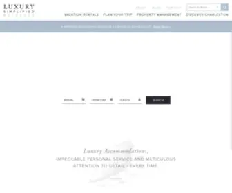 Luxurysimplifiedretreats.com(Charleston SC Vacation Rentals) Screenshot