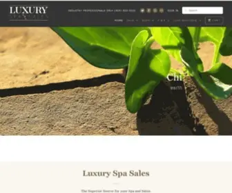 Luxuryspasales.com(Luxury Spa Sales) Screenshot