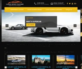 Luxurysportcarhire.com(LUXURY SPORT CAR HIRE) Screenshot