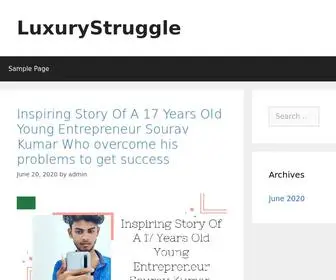 Luxurystruggle.com(Luxury Struggle) Screenshot