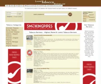 Luxurytobaccoreviews.com(Tobacco Reviews) Screenshot