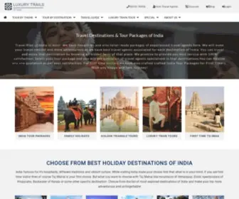 Luxurytrailsofindia.com(Best Holiday Destinations India) Screenshot