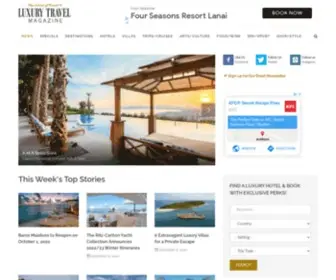 Luxurytravelmagazine.com(Luxury Travel Magazine Recommends World's Best Hotels Resorts Spas Villas) Screenshot