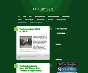 Luxurytyme.com(Luxury Tyme) Screenshot