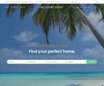 Luxuryvacationrentalcompany.com(THE LUXURY GROUP) Screenshot