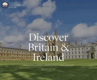 Luxuryvacationsuk.com(Private tours of the UK and Ireland) Screenshot