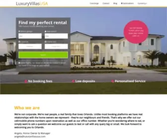 Luxuryvillasusa.com(Orlando Villas) Screenshot