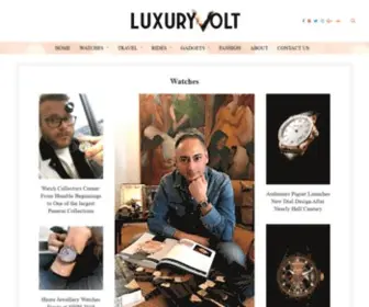 Luxuryvolt.com(Luxuryvolt Luxury Watches Luxury Holidays Rare Spirits) Screenshot