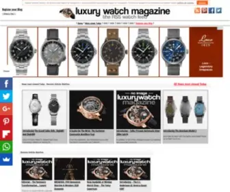 Luxurywatchmagazine.com(Luxury watch) Screenshot