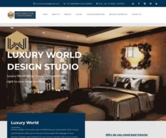 LuxuryWorldinteriors.com(Best Interior Designers in Delhi) Screenshot