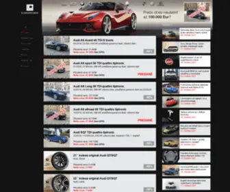 Luxuscars.sk(Predaj luxusných a športových automobilov) Screenshot