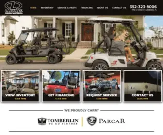 Luxusgolfcar.com(Tomberlin and Parcar Golf Carts for Sale in Leesburg) Screenshot