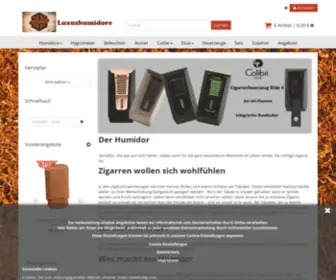 Luxushumidore.de(Humidore und passendes Zubehör online bestellen) Screenshot