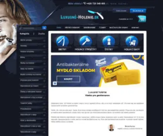 Luxusne-Holenie.sk(Luxusné holenie) Screenshot