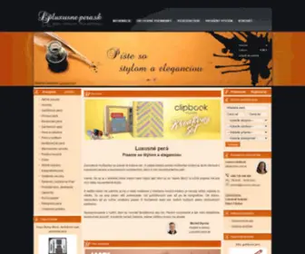 Luxusne-Pera.sk(Luxusné perá) Screenshot