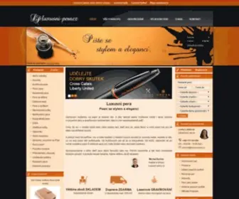 Luxusni-Pera.cz(E-shop s luxusními psacími potřebami mnoha světových značek) Screenshot