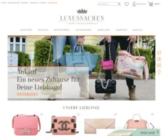 Luxussachen.com(Entdecke die schönsten Vintage Taschen & Accessoires beliebter Luxusmarken wie Louis Vuitton) Screenshot